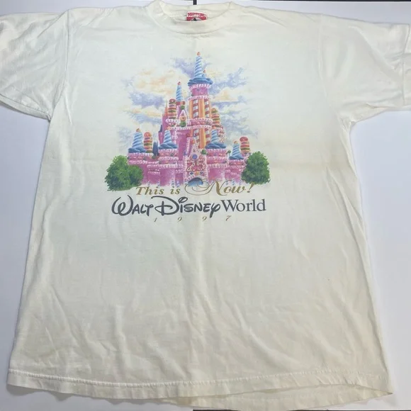 Walt Disney World Tシャツ 1997年 Vintage Walt Disney World Then & Now T-Shirt (1997) – Ragstock